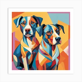 Two Dogs 1 Art Print