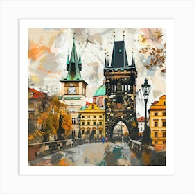 Charles Bridge In Prague Art Print