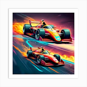 Race Car Racing Art Print