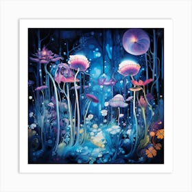 Neon Fantasy Art Print