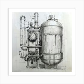 Steam Engine 1 Art Print