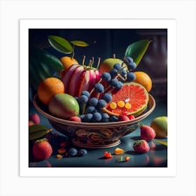 Fruit Bowl 3 Art Print