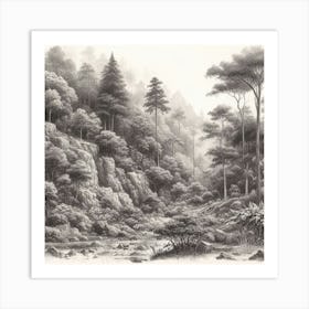 Forest Landscape Art Print