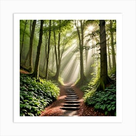 Path In The Forest 5 Art Print