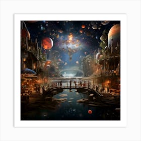 Fantasy Worlds Series By Csaba Fikker 35 Art Print