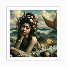 Ocean mermaid Art Print