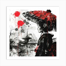 Geisha Art Print