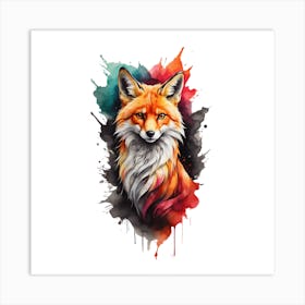 The keen gaze of the fox Art Print