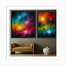 Colorful Nebula Art Print