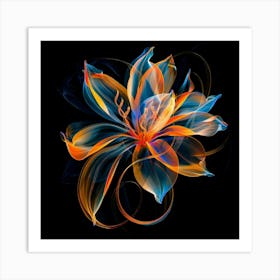 Abstract Flower 24 Art Print