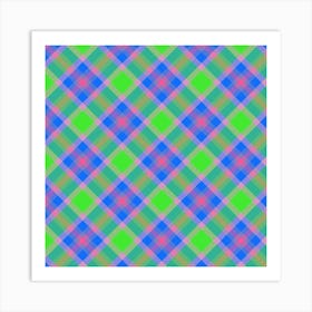 Plaid Pattern 19 Art Print