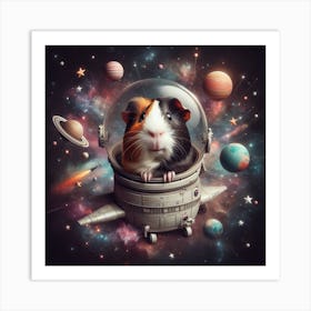 Space Travel by M.C Guinea Art Print