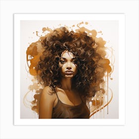 Afro Girl 1 Art Print