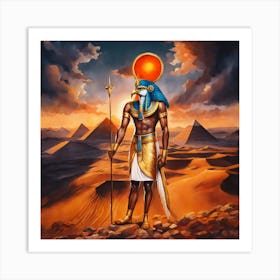 Egyptian god Ra Art Print