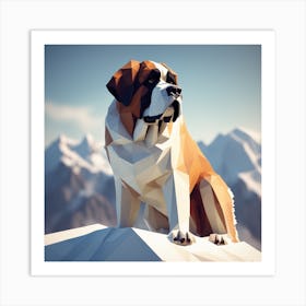 St Bernard 29 Art Print