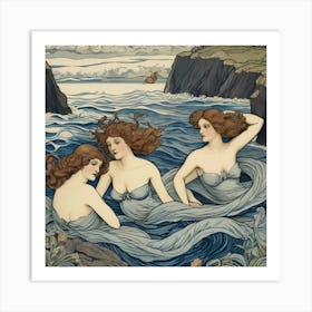 Sirens of the undertow Art Print