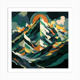 Mountain Range 1 Art Print