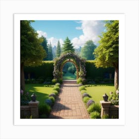 Garden Path  Art Print