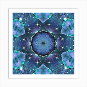 Blue Mandala Art Print