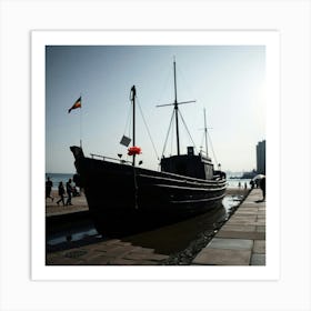 Old Boat On The Beach Art Print