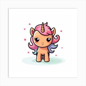 Cute Unicorn 425 Art Print