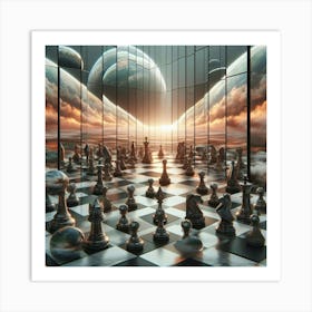 Chess Game 2 Art Print