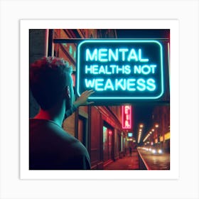 Mental Health Stock Videos & Royalty-Free Footage Art Print