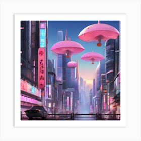 Futuristic Cityscape 23 Art Print