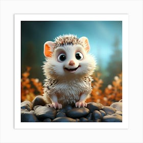 Cute Hedgehog 1 Art Print