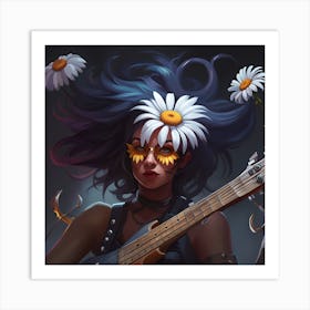 Daisy Girl 1 Art Print