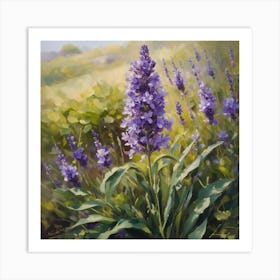 Lavender flower 2 Art Print