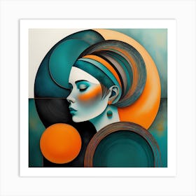 Abstract Of A Woman Art Print