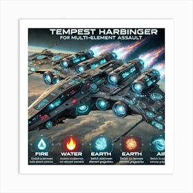 Tempest Harbinger Close Up Sci Fi Adaptable Weaponry Art Print