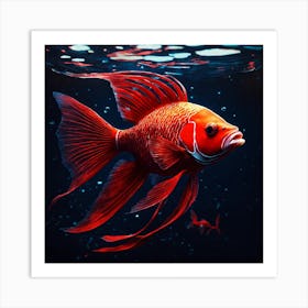 Red fish Art Print