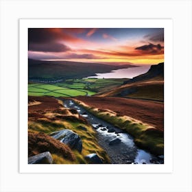 Sunset In Ireland 1 Art Print