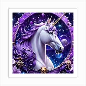 Unicorn In A Frame Art Print