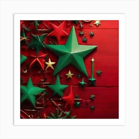 Christmas Stars Art Print