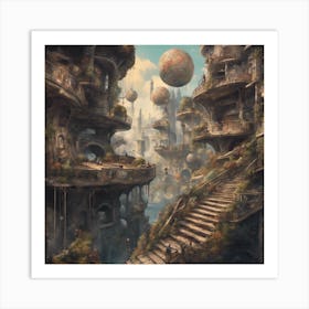 4 Fantasy City Art Print