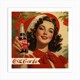 Default Default Vintage And Retro Coca Cola Advertising Aestet 3 (2) Art Print