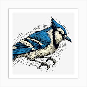 Bluejay ~Reimagined 18 Art Print