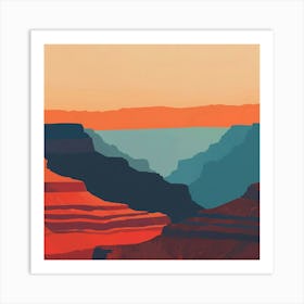 Grand Canyon At Sunset Art Print