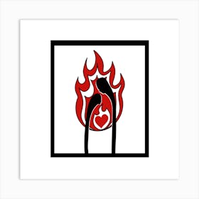 Fire of Love Art Print