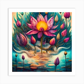 Lotus Art Print