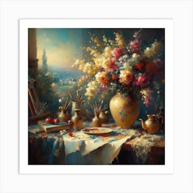 A case of flowers Art Print