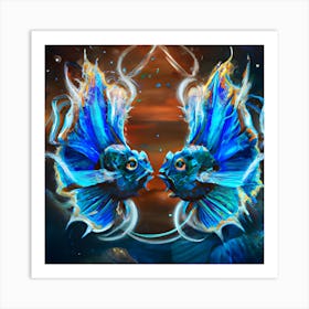 Painted Pisces Art Print