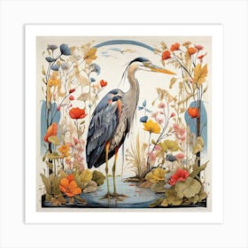 Blue Heron Art Print