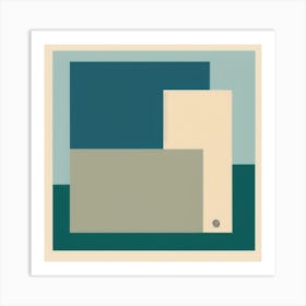 Abstract Squares Art Print