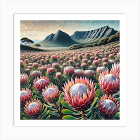 A Field Of Protias.AI 1 Art Print