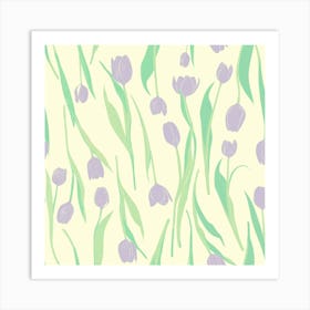 Tulip garden Art Print