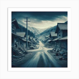 Village In The Mountains 8 Art Print